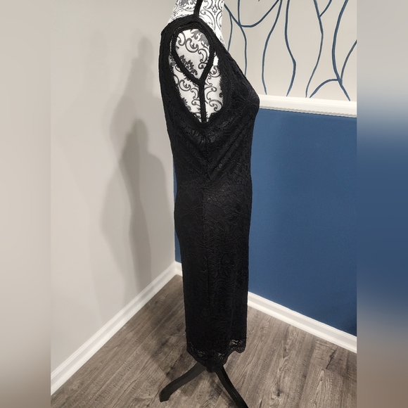 NWT Liberty Love Black Lace Bodycon Dress - Picture 3 of 12